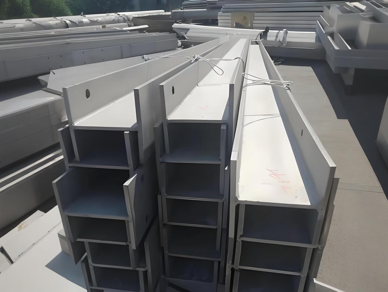 EN 10025 H-Shaped Steel Beams - Custom Cut Structural Columns with Mill Test Certificates