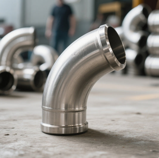 Custom-Fit Stainless Steel 90 Degree Elbow | 5" Seamless Flow